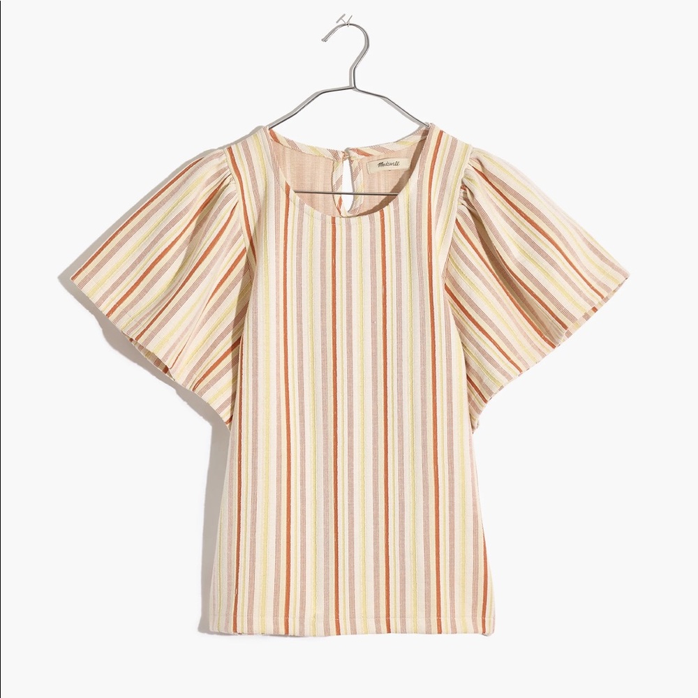 *NEW* Madewell matching set fluffy sleeve top size M and elastic waist bottom